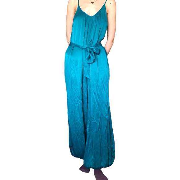 Saturday Sunday By Anthropologie Turquoise Jumpsuit - Picture 6 of 10